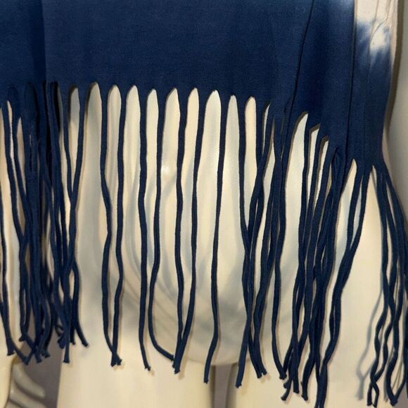 Retro Tie Dye St Pete Beach Fringe Crop Top Tank SIZE Large - Picture 2 of 9